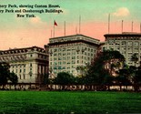 Battery Park Custom House Chesborough Bldg New York NY NYC 1914 DB Postc... - $4.90