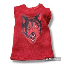 Mattel WWE, NWO Wrestling Figure Clothing, Wolf Pack Shirt, Red Wolf Log... - £16.26 GBP