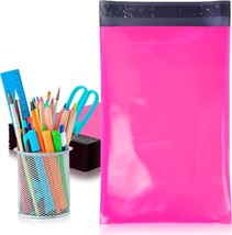 100 #0 6x9 Poly Mailers Shipping Bags Plastic Envelopes Hot Pink 2.5 mil - £12.80 GBP