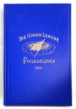 1902 Antique Fine Union League Of Philadelphia Pa Hc Annual Report Art Names - £70.92 GBP