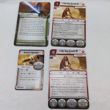 (4) Star Wars Imperial Assault Obi-Wan Kenobi Ally Pack Cards - $13.87 CAD