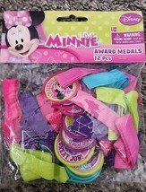 Disney Minnie Mouse Bowtique Cartoon Kids Birthday Party Favor Award Medals 12ct - £6.07 GBP