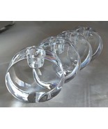 Lot (4) ROGASKA Solid Crystal Glass Modern Round Candlestick Holders (3&quot; H) - $556.90 MXN