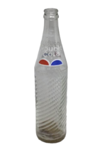 Double Cola Bottle Pop Soda Clear Twirl Glass 16 oz ACL Pint Vintage 197... - $9.85