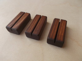 Set of 80 Wood place card holders, Table number holders, Wood base, Name... - $172.46