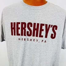 Hersheys Chocolate Candy Kisses Reeses Peanut Butter Hershey PA T Shirt Xl Gray - £23.59 GBP