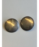 Sterling Silver Mexico TC 105 Pierced Circle Earrings .925 Silver - $25.00