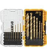 Dewalt Dw1341 14-Piece Titanium Nitride Speed Tip Drill Bit Set - £30.25 GBP