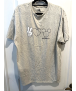 Disney Parks Peace Sign Love Mickey Mouse Walt Disney World T-Shirt XL W... - $40.60 CAD