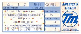 Grateful Morti Concerto Ticket Stub Settembre 11 1990 Philadelphia - £43.49 GBP