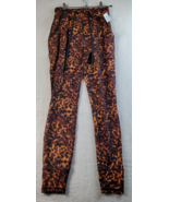 X by Gottex Leggings Womens Size XS Brown Animal Print Knit Pocket Draws... - £12.94 GBP