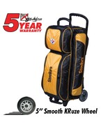 KR Pittsburgh Steelers 3 Ball Premium Triple Roller NFL Bowling Bag - €182,24 EUR