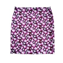 Banana Republic Maroon Purple Ochid Pencil Skirt Stretch Lined Women&#39;s 14 - £16.83 GBP