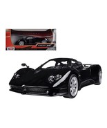 Pagani Zonda F Black 1/24 Diecast Car Model by Motormax - $1,503.08 MXN
