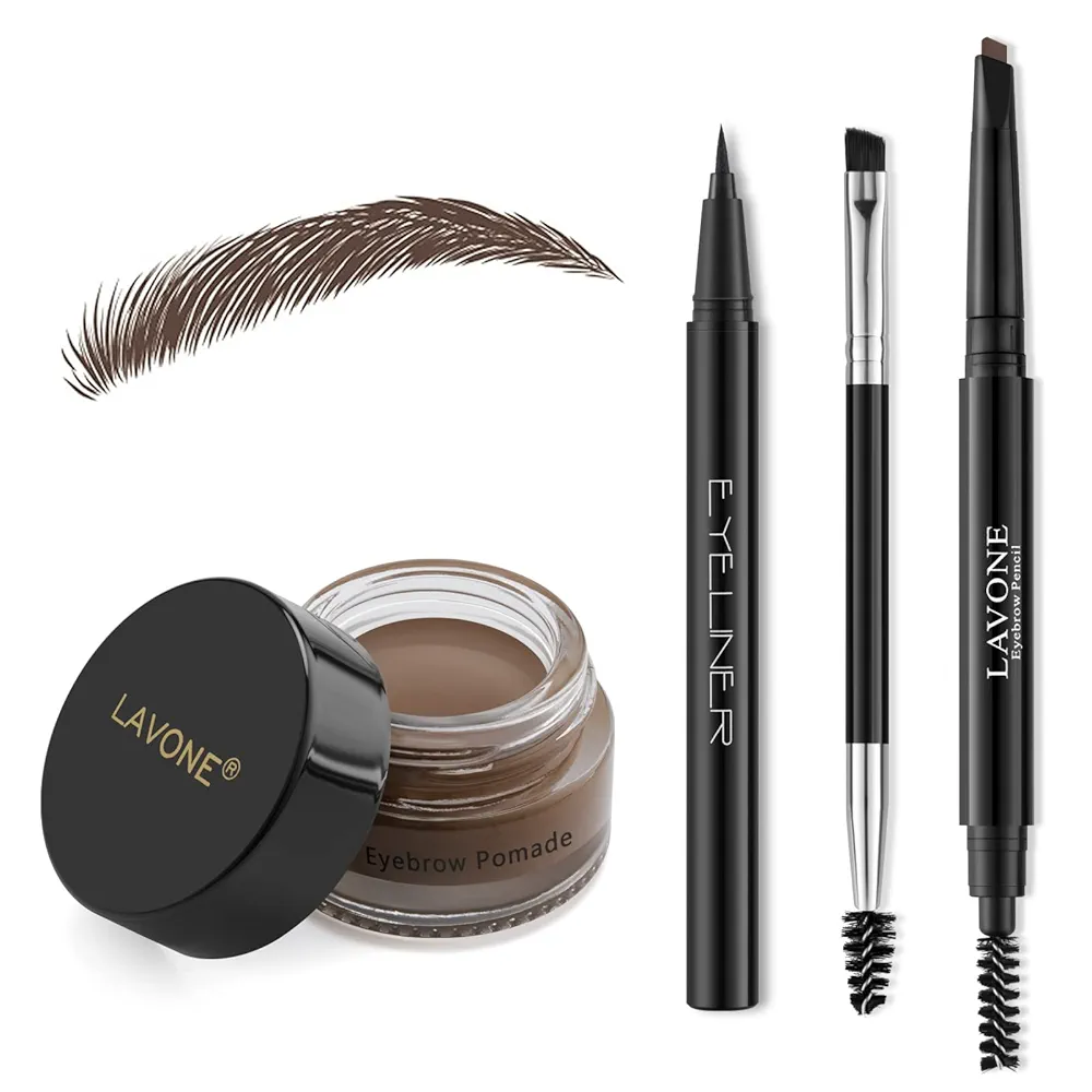 LAVONE Eyebrow Stamp Pencil Kit for Eyebrows, Makeup Brow Stamp Trio Kit  - $21.00