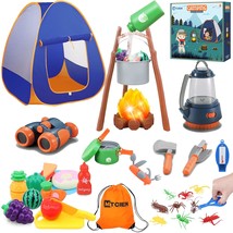 Kids Camping Toys Set With Tent, Camping Gear Toys For Kids, Outdoor Cam... - £54.92 GBP