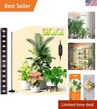 Standing Grow Lights for Indoor Plants,T10 Full Spectrum Vertical Grow L... - $85.37