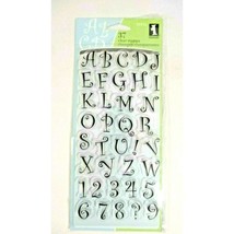 Inkadinkado Alphabet Clear Stamps Curly Font 4 x 8-in Sheet Craft Scrapbook NIP - £10.98 GBP