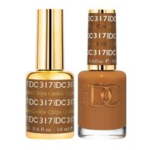 DNDDC Duo 317 Cookie Chips - Gel &amp; Matching Lacquer Polish, 0.6 Ounce (DNDDC317C - £9.60 GBP