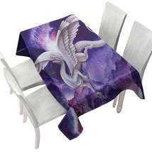 Purple Lightning Storm Dancer Cool Dragon Art Painting Tablecloth - $51.95 CAD+
