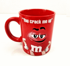 Mars M&amp;M You Crack Me Up Ceramic Coffee Mug Cup Collectible Red 12 Oz. - £7.94 GBP