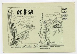 OE8SH QSL Card Klagenfurt Karnten Austria 1957 - $13.86