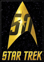 Star Trek 50 Years of Trek The Original Series Command Logo Magnet, NEW ... - $4.99