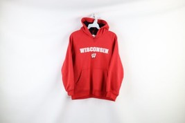 Vintage Nike Boys Medium Distressed Spell Out University of Wisconsin Ho... - $39.55