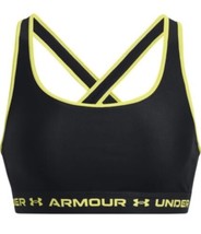 NWOT Under Armour Womens Mid Support Compression Sports Bra Black Size L - $24.74