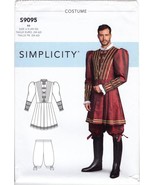 Simplicity Pattern S9095 Renaissance Tudor Historical Costume Mens Szs 4... - $10.00