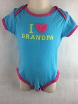 Carter's Blue and Pink I Love Grandpa Infant One Piece Size 24 Months - $14.01