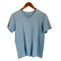 David Jones Cotton Tee Heather Blue T-Shirt Regular Fit Size Small - $9.89