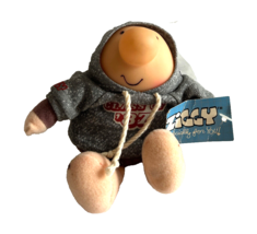 Vintage Ziggy American Greetings Plush of Ziggy in Gray &quot;Class of 87&quot; Hoodie - £10.45 GBP