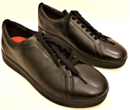 FitFlop Women&#39;s Sneakers/Shoes Sz:EU-9 Black Leather - £64.28 GBP