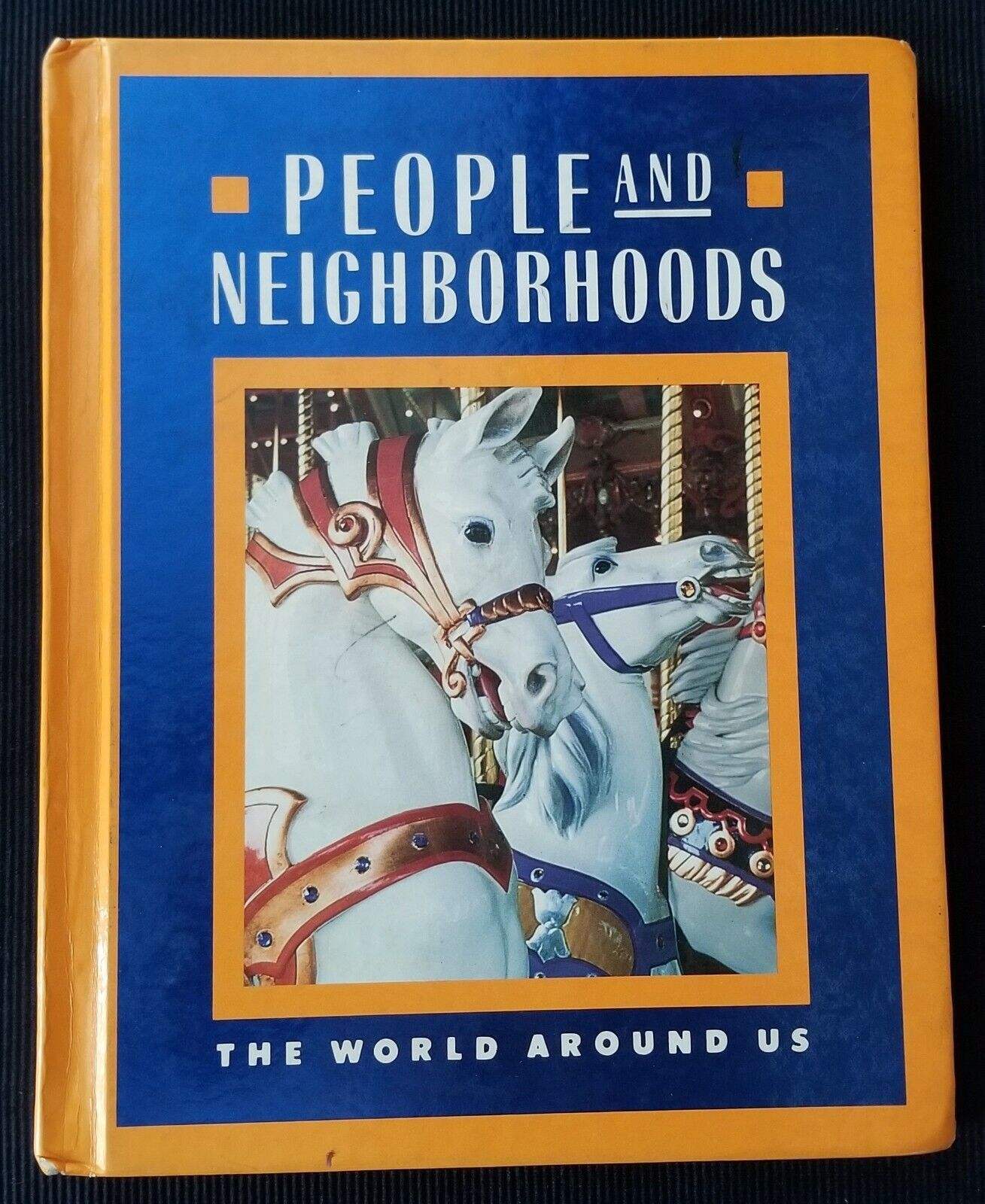 World Around Us - People And Neighborhoods by Macmillan/Mcgraw Hardcover... - $3.95