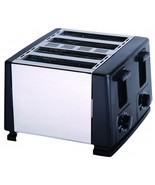 Brentwood 1300W 4 Slice Toaster in Black and Silver - €59,80 EUR