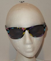 Vintage Style Peace Sign &amp; Tie-Dye Pattern Sunglasses Retro Hipster Shades - $14.80