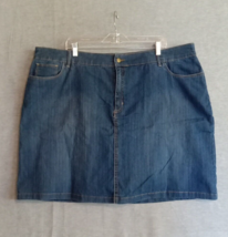 Croft and Borrow Womens Denim Skort Blue 24W Stretch Skirt Shorts - $17.72