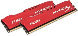 HyperX Fury RAM PC3-10600 DDR3 1333MHZ 16GB (2x8GB) HX313C9FRK2/16 Red - $78.21