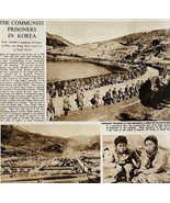 1952 Comm Prisoners Of War In South Korea UK Sphere Magazine Print DWBB9 - $551.07 MXN