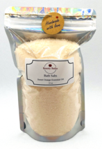 Value Size Sweet Orange Bath Salts Epsom salt bath soak therapeutic gift for her - £10.97 GBP