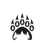 Bear paw svg png Cut File Instant download Svg Cricut silhouette jpg Image - $2.70 CAD
