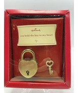 Hallmark Valentine&#39;s Day Keychain Key to My Heart Metal Love Vintage NOS... - £8.08 GBP