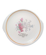 Vintage W.C. Strause Fleetwood PA Plate 1939 Flower Compliments Knowles - $912.01 MXN