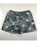 Tommy Bahama Mens Swim Trunks Shorts Large Blue Green White Flowers Mesh... - £11.00 GBP