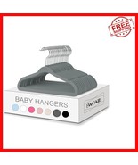 Kids Velvet Hangers (50-Pack) 11&quot; Non-Slip Baby Clothes Hangers in Gray - $685.58 MXN