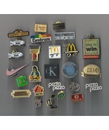 CORPORATE BUSINESS LOGOS McDonalds Walmart Nike IBM HBC Misc lapel pin lot  - $855.30 MXN