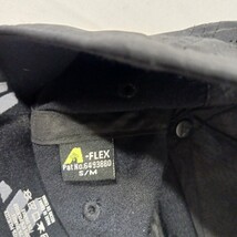 Adidas Aeroready RN#90288 A-Flex Men Back Fitted Black Baseball Cap Hat Size S/M image 3