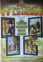 Nbc Western Tv Legends - 4hrs On Dvd - The Virginian,Laramie,Wagon Train,Laredo - £14.20 GBP