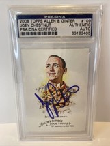 2008 Topps Allen And Ginter Joey Chestnut Rc PSA/DNA Authentic Auto - £140.32 GBP